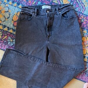 Abercrombie & Fitch Curve Love 90s Straight Ultra High Rise Jean